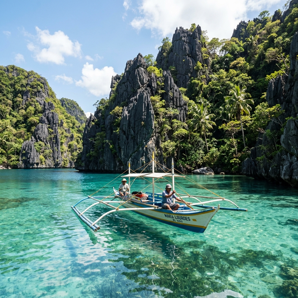 Tropical Lagoon in the Philippines